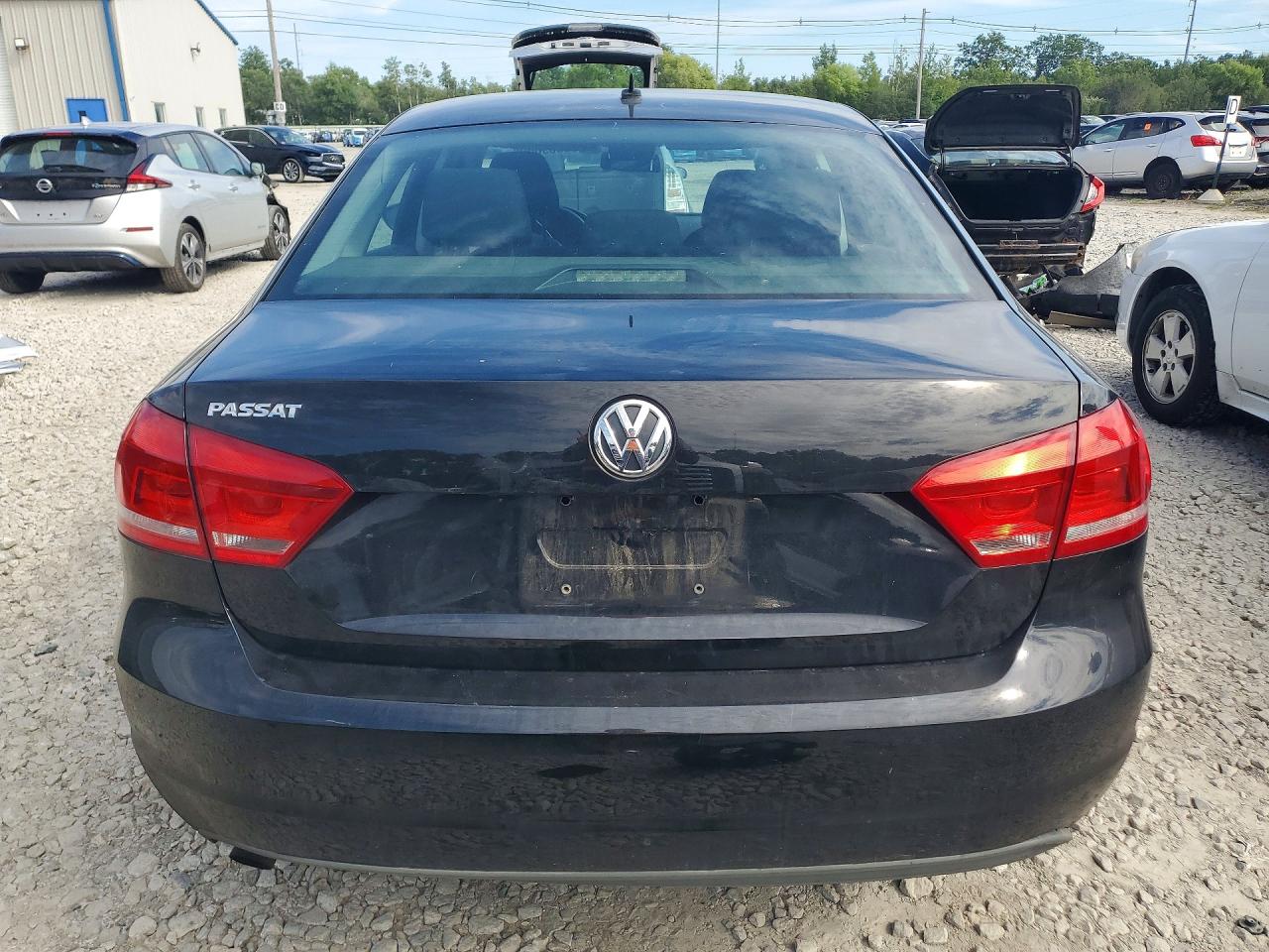 2012 Volkswagen Passat S Black vin: 1VWAP7A33CC025864