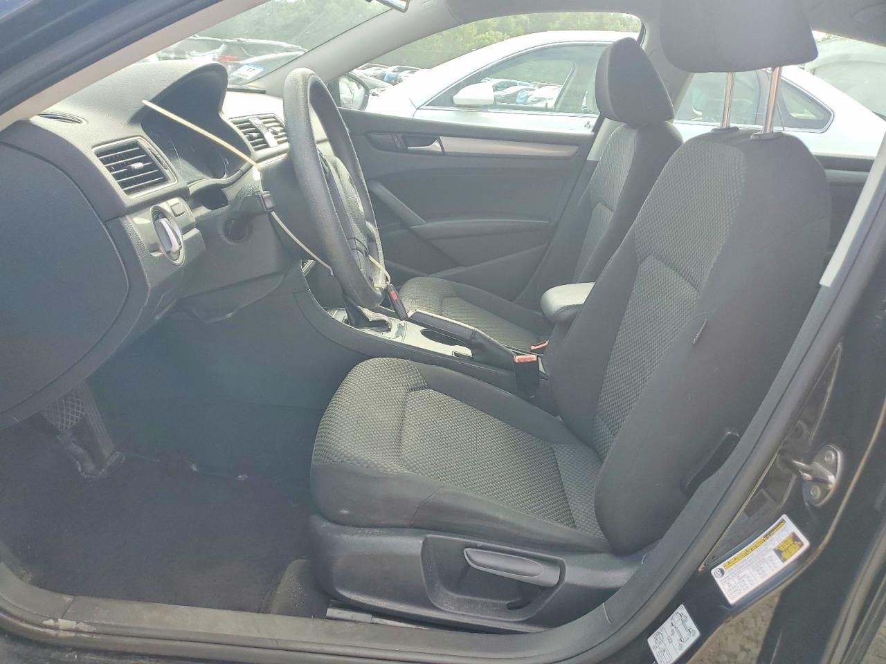 2012 Volkswagen Passat S Black vin: 1VWAP7A33CC025864