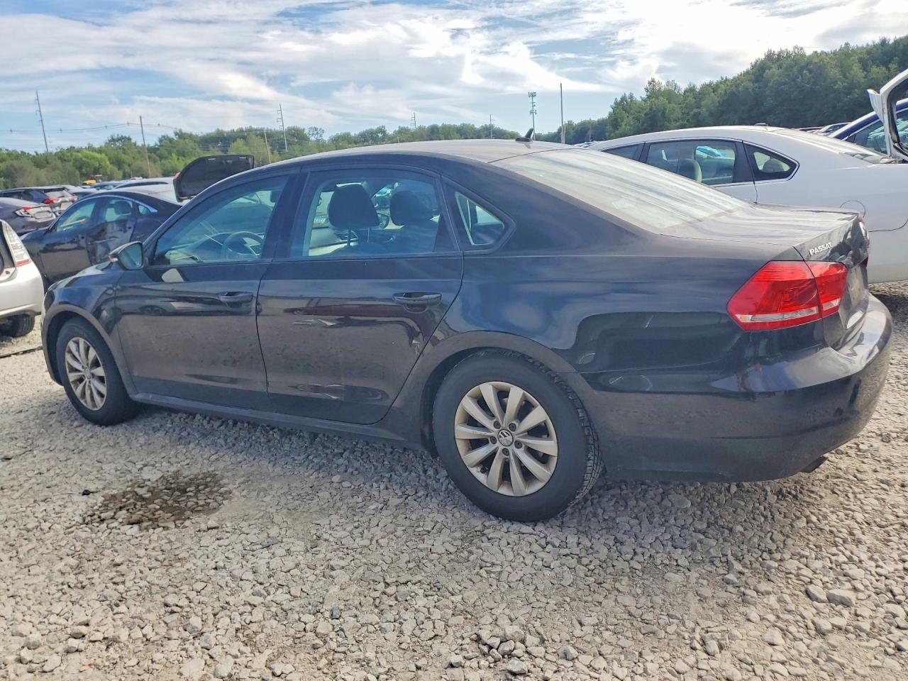 2012 Volkswagen Passat S Black vin: 1VWAP7A33CC025864