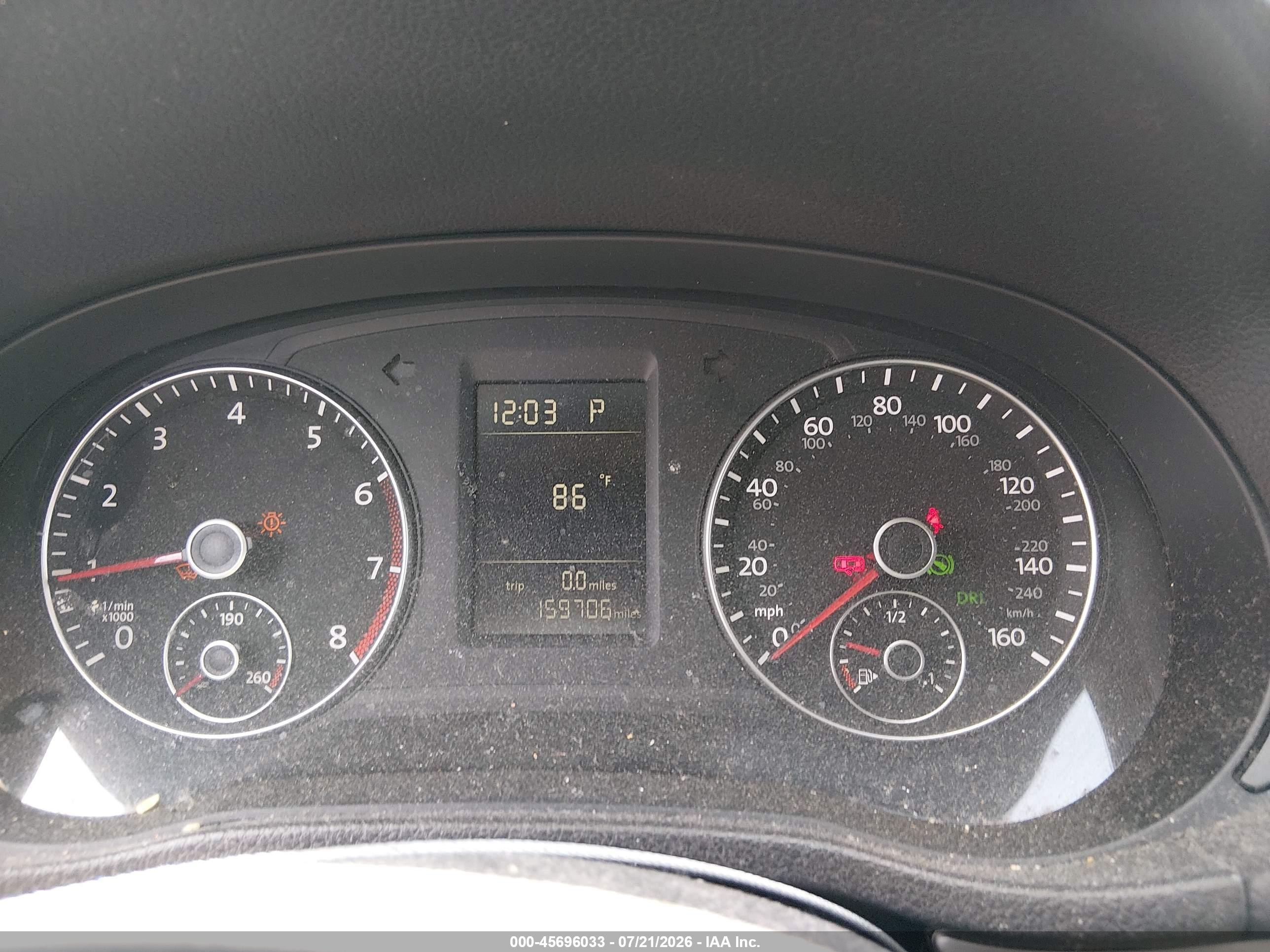 2012 Volkswagen Passat 2.5l S Black vin: 1VWAP7A33CC042227