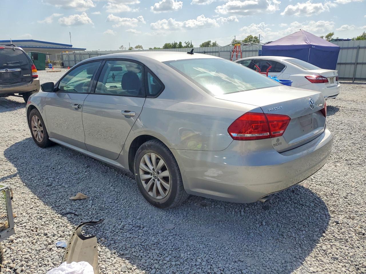 2013 Volkswagen Passat S Gray vin: 1VWAP7A33DC009794