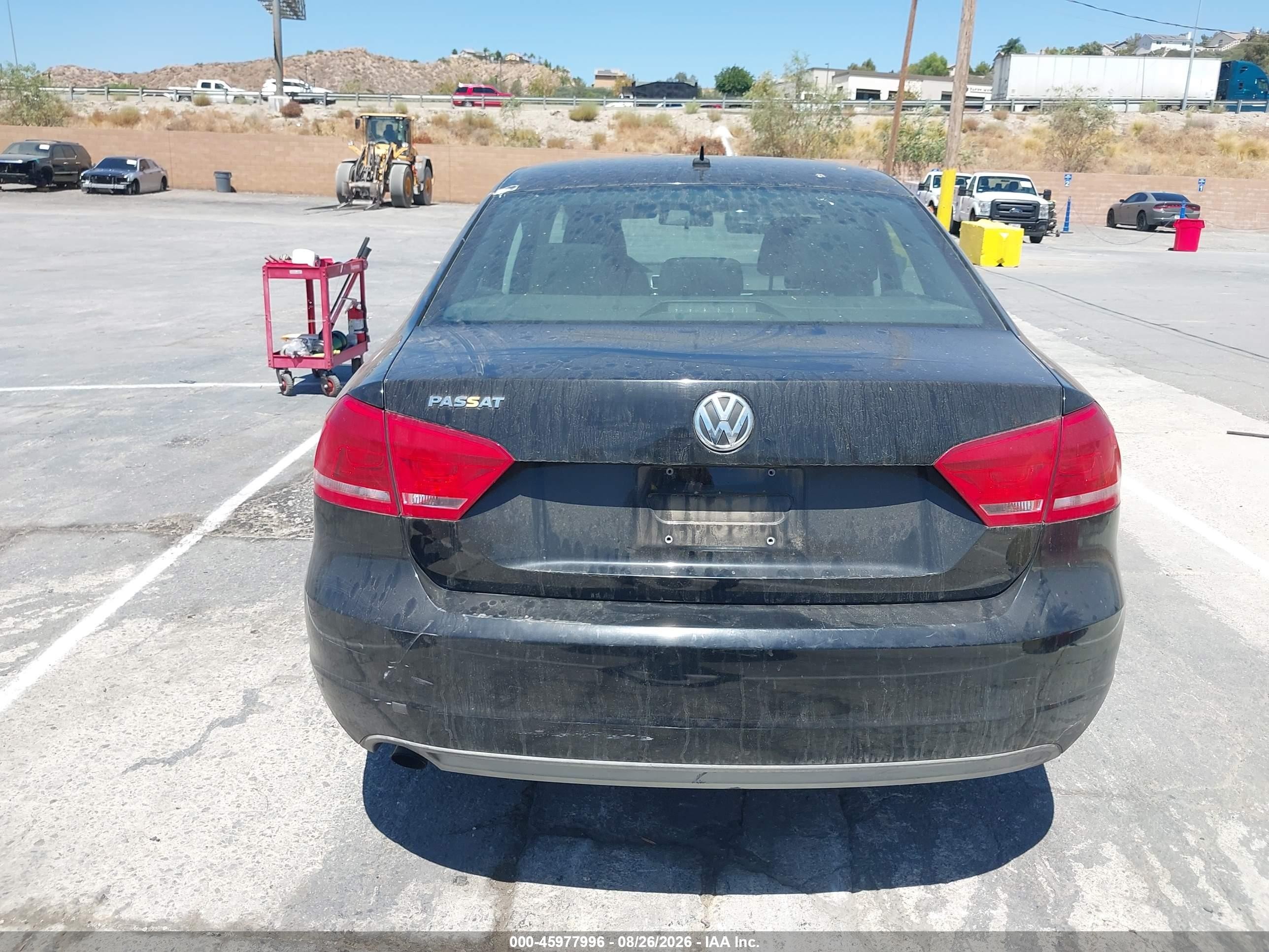 2013 Volkswagen Passat 2.5l S Черный vin: 1VWAP7A33DC024358