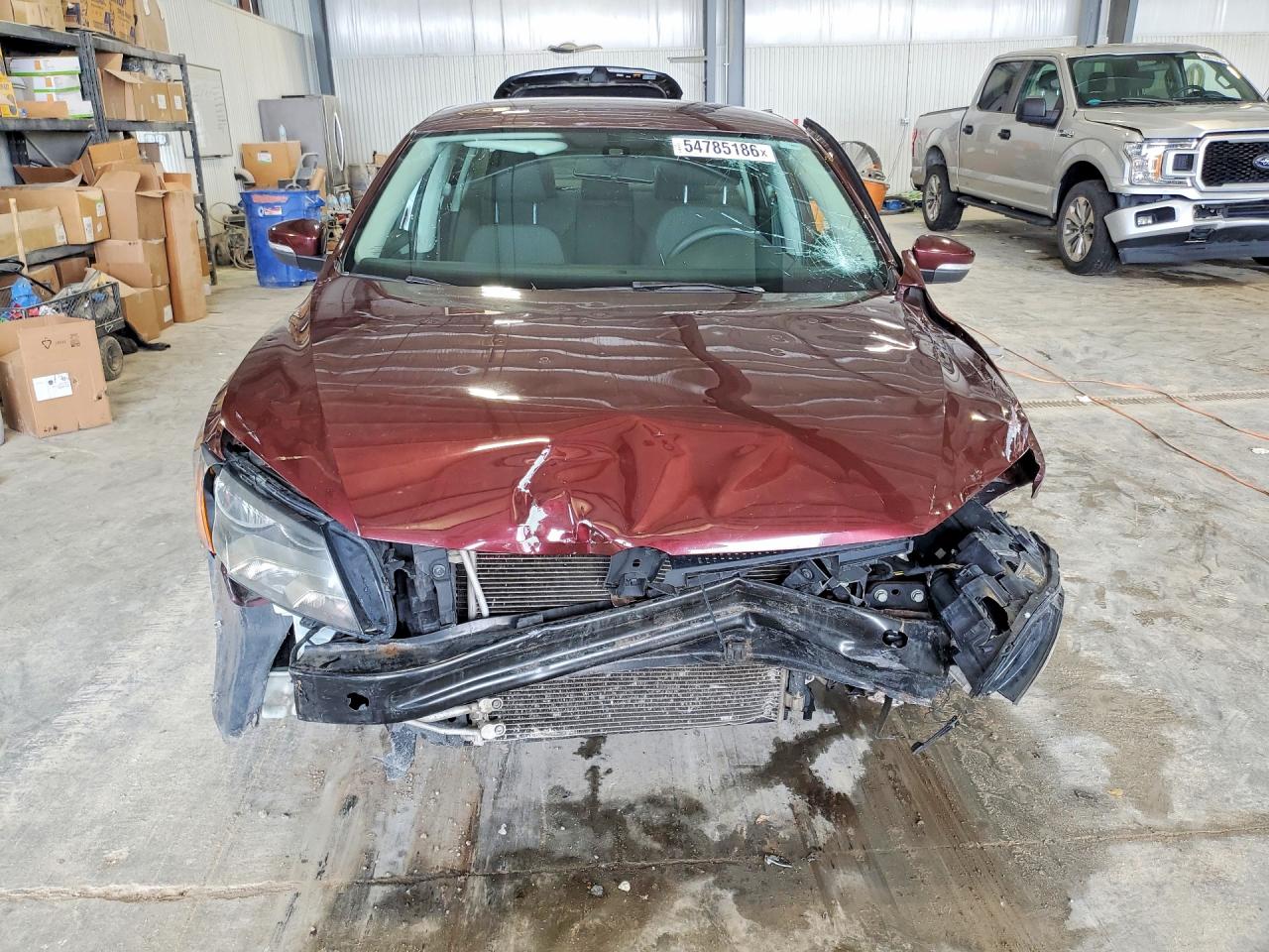 2013 Volkswagen Passat S Темно-бордовый vin: 1VWAP7A33DC062513
