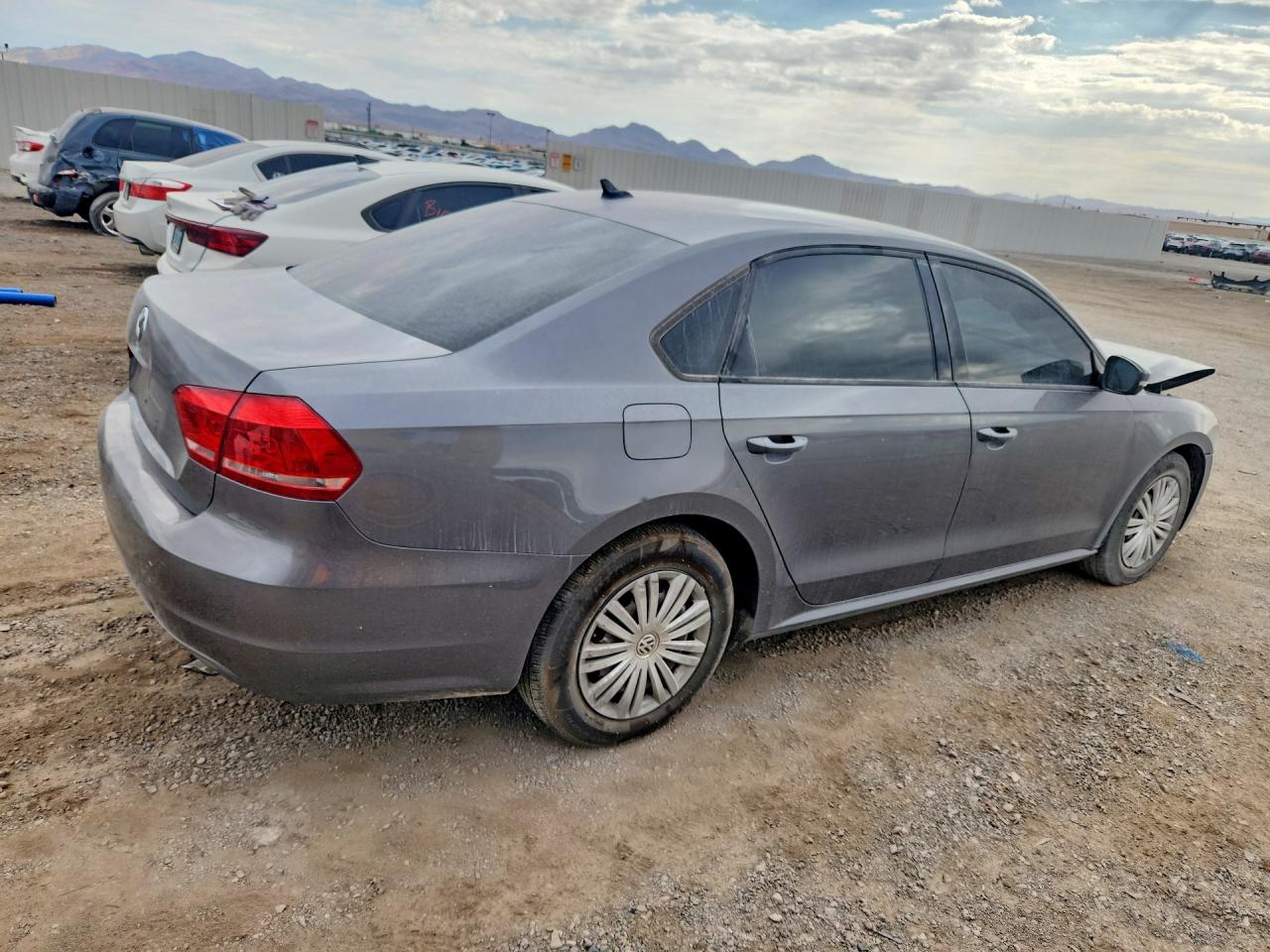 2014 Volkswagen Passat S Gray vin: 1VWAP7A33EC023485
