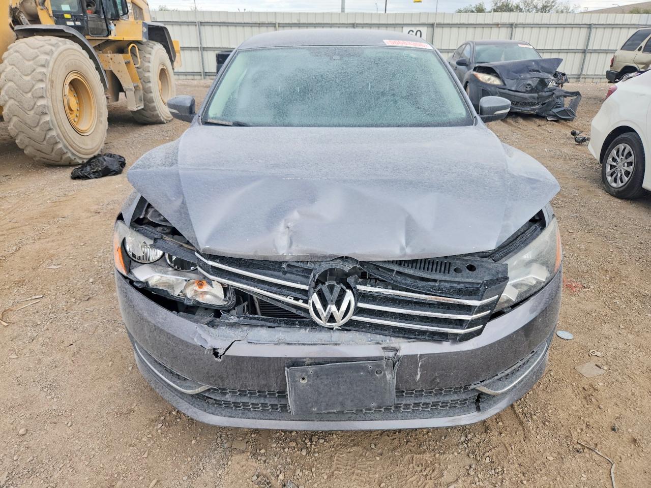 2014 Volkswagen Passat S Gray vin: 1VWAP7A33EC023485