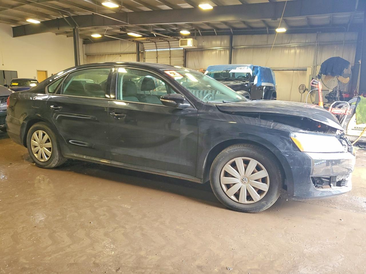 2012 Volkswagen Passat S Black vin: 1VWAP7A34CC045248