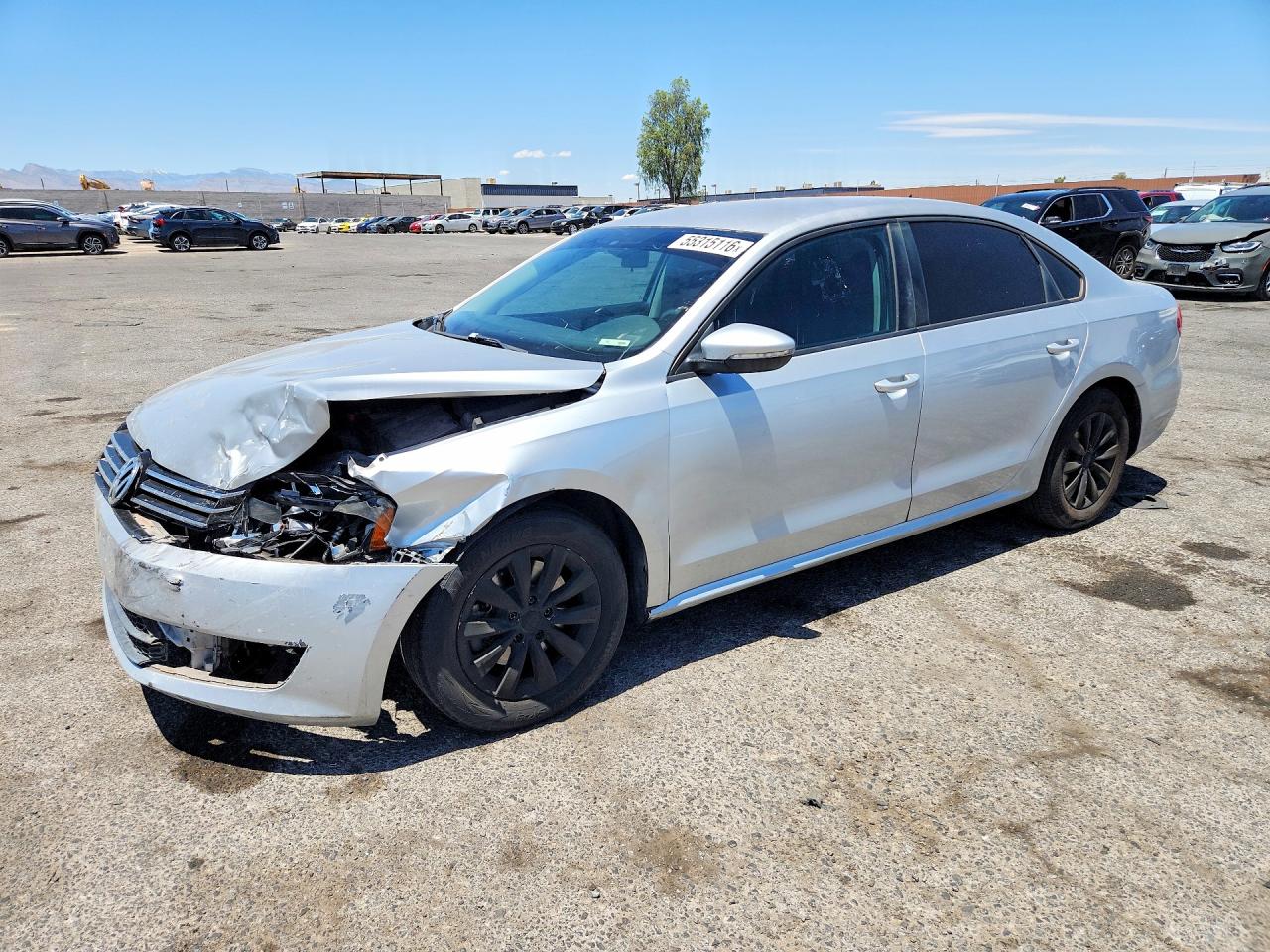 2012 Volkswagen Passat S Silver vin: 1VWAP7A34CC059361