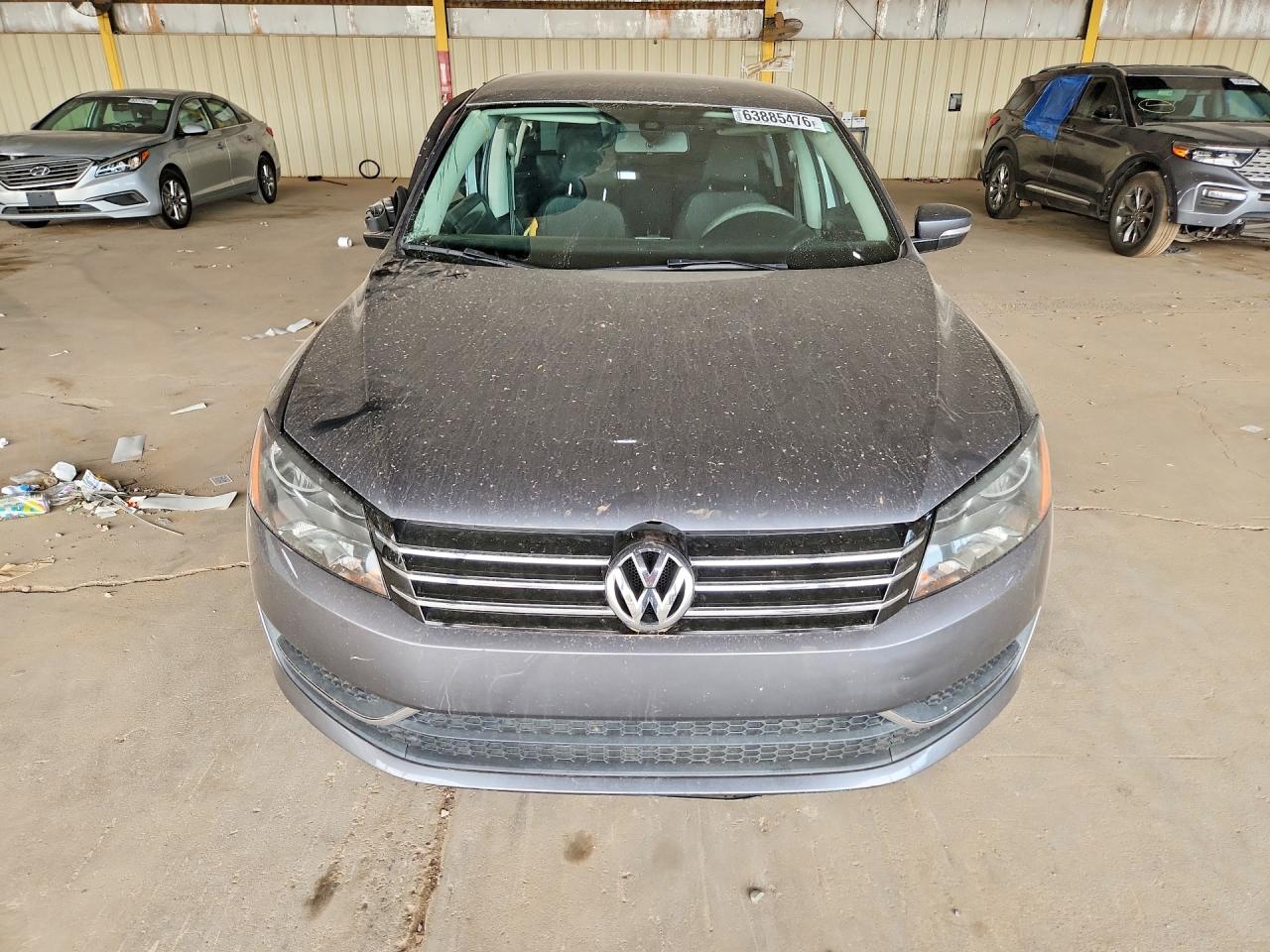 2013 Volkswagen Passat S Gray vin: 1VWAP7A34DC029004