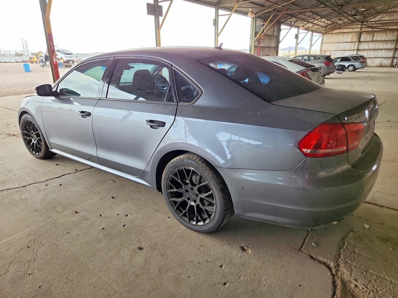 2013 Volkswagen Passat S Gray vin: 1VWAP7A34DC029004