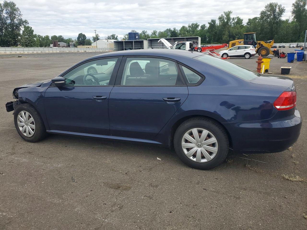 2013 Volkswagen Passat S Blue vin: 1VWAP7A34DC040097