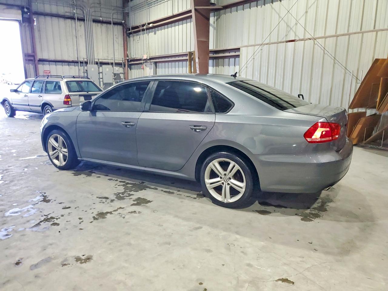 2013 Volkswagen Passat S Gray vin: 1VWAP7A34DC047339