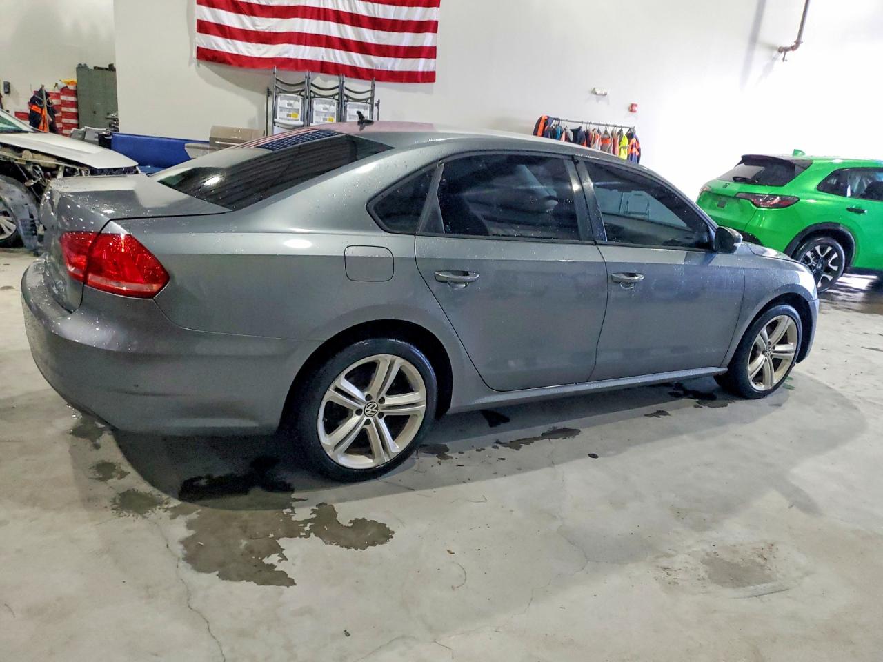 2013 Volkswagen Passat S Gray vin: 1VWAP7A34DC047339