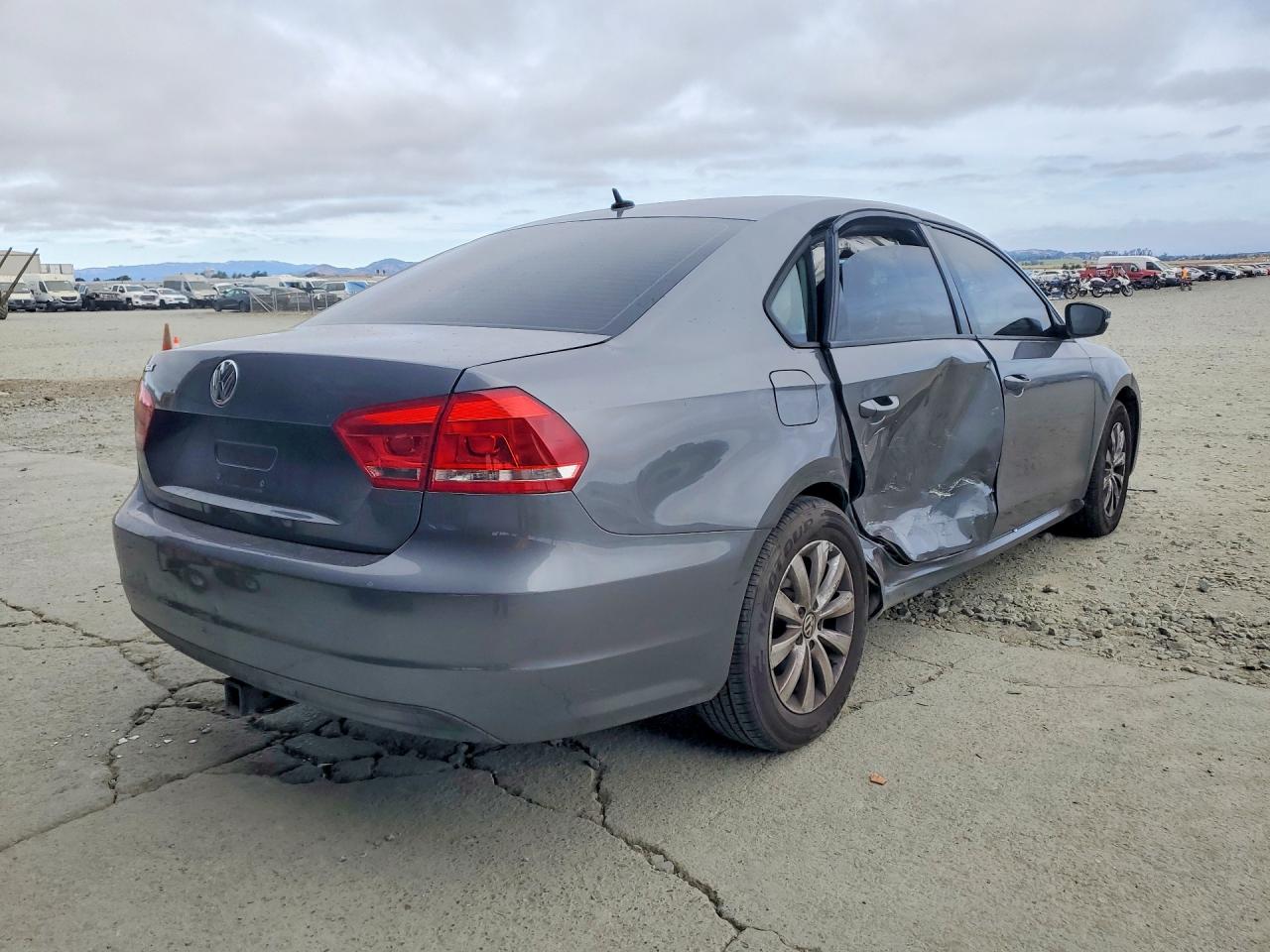 2013 Volkswagen Passat S Charcoal vin: 1VWAP7A34DC102923