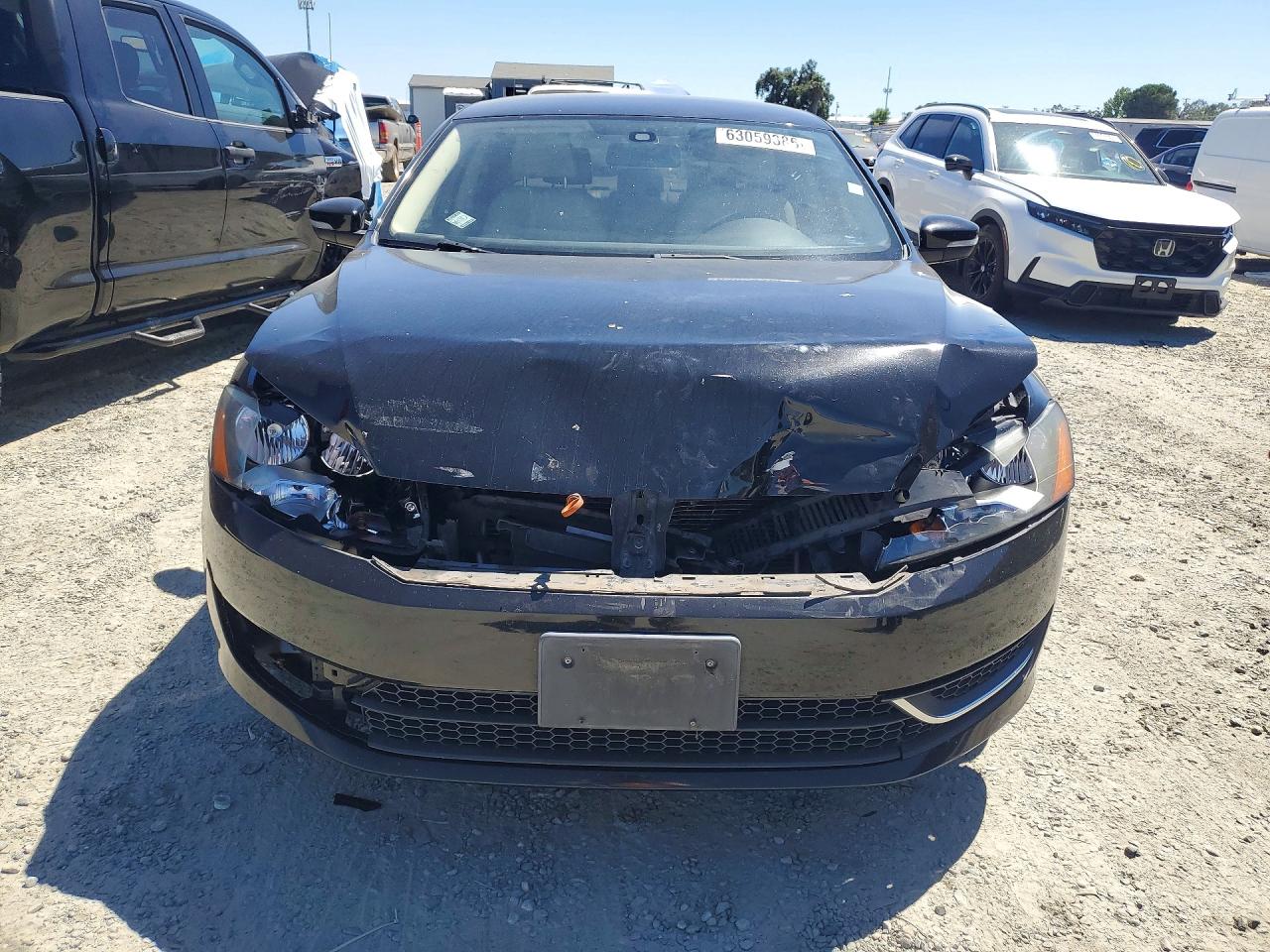 2013 Volkswagen Passat S Black vin: 1VWAP7A34DC134240