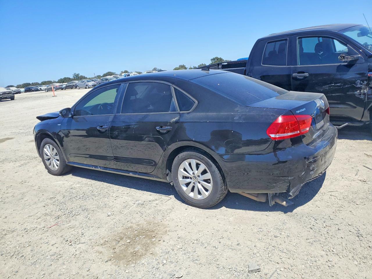 2013 Volkswagen Passat S Black vin: 1VWAP7A34DC134240