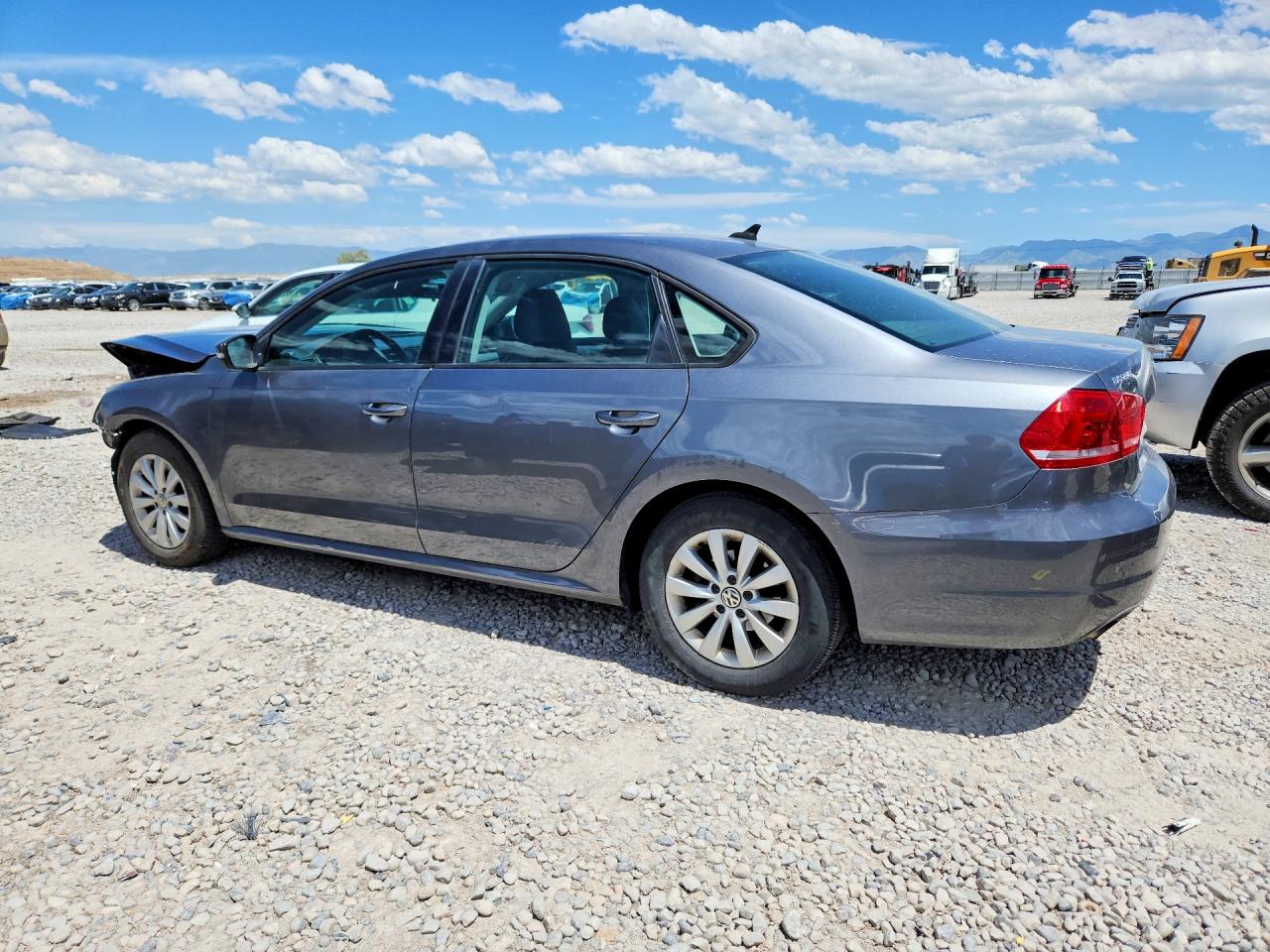 2013 Volkswagen Passat S Charcoal vin: 1VWAP7A34DC139552