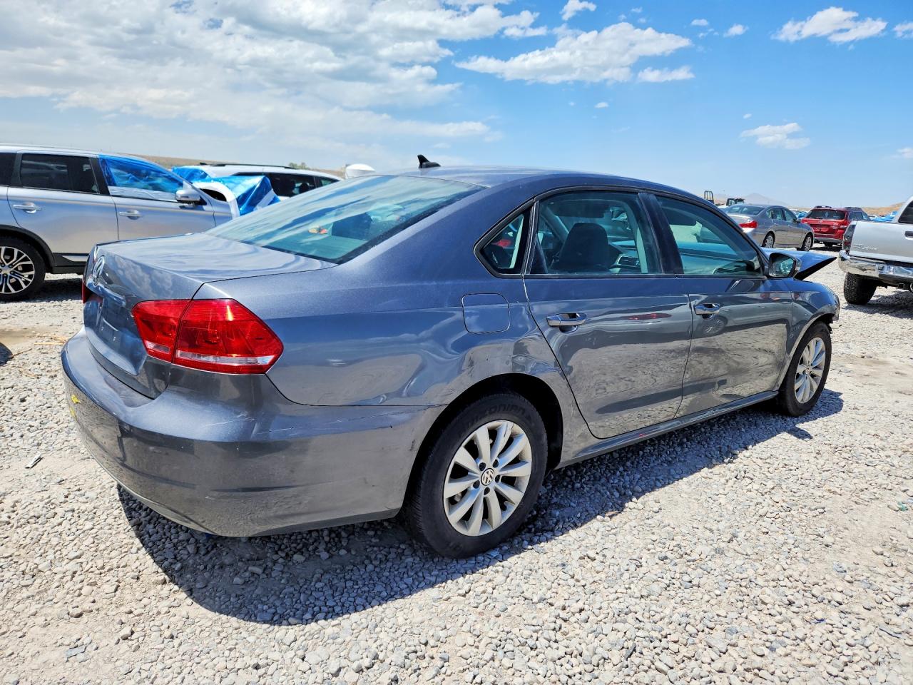 2013 Volkswagen Passat S Charcoal vin: 1VWAP7A34DC139552