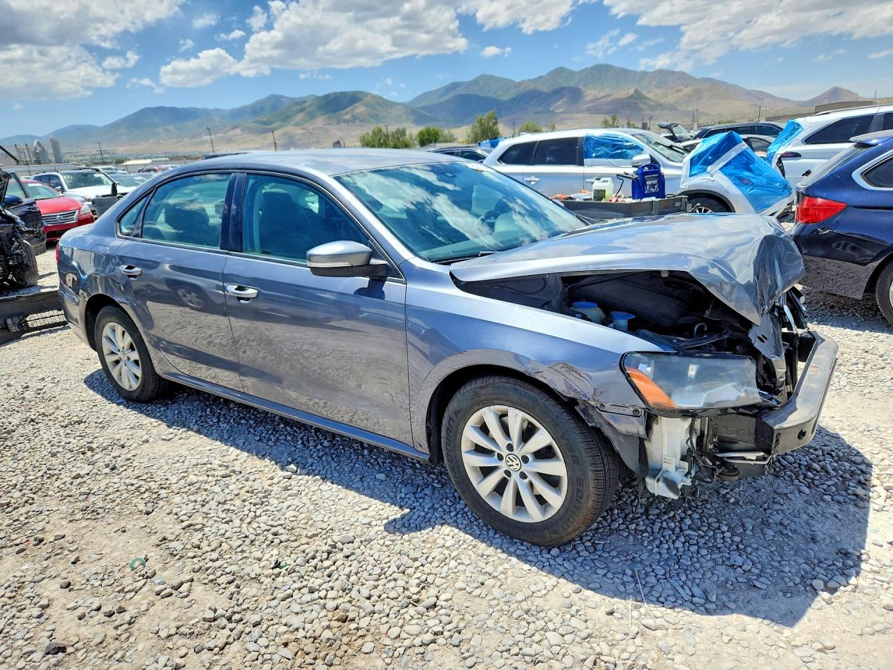 2013 Volkswagen Passat S Charcoal vin: 1VWAP7A34DC139552
