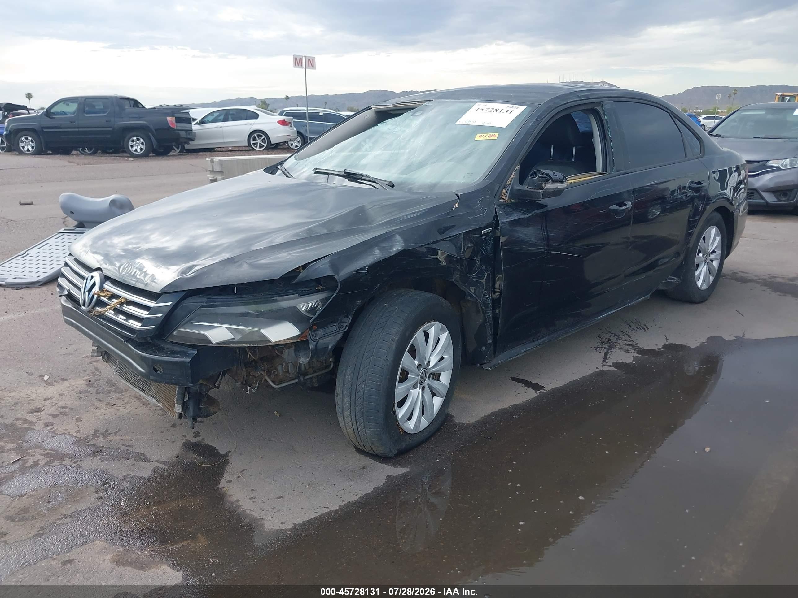 2013 Volkswagen Passat 2.5l Wolfsburg Edition Black vin: 1VWAP7A34DC142323