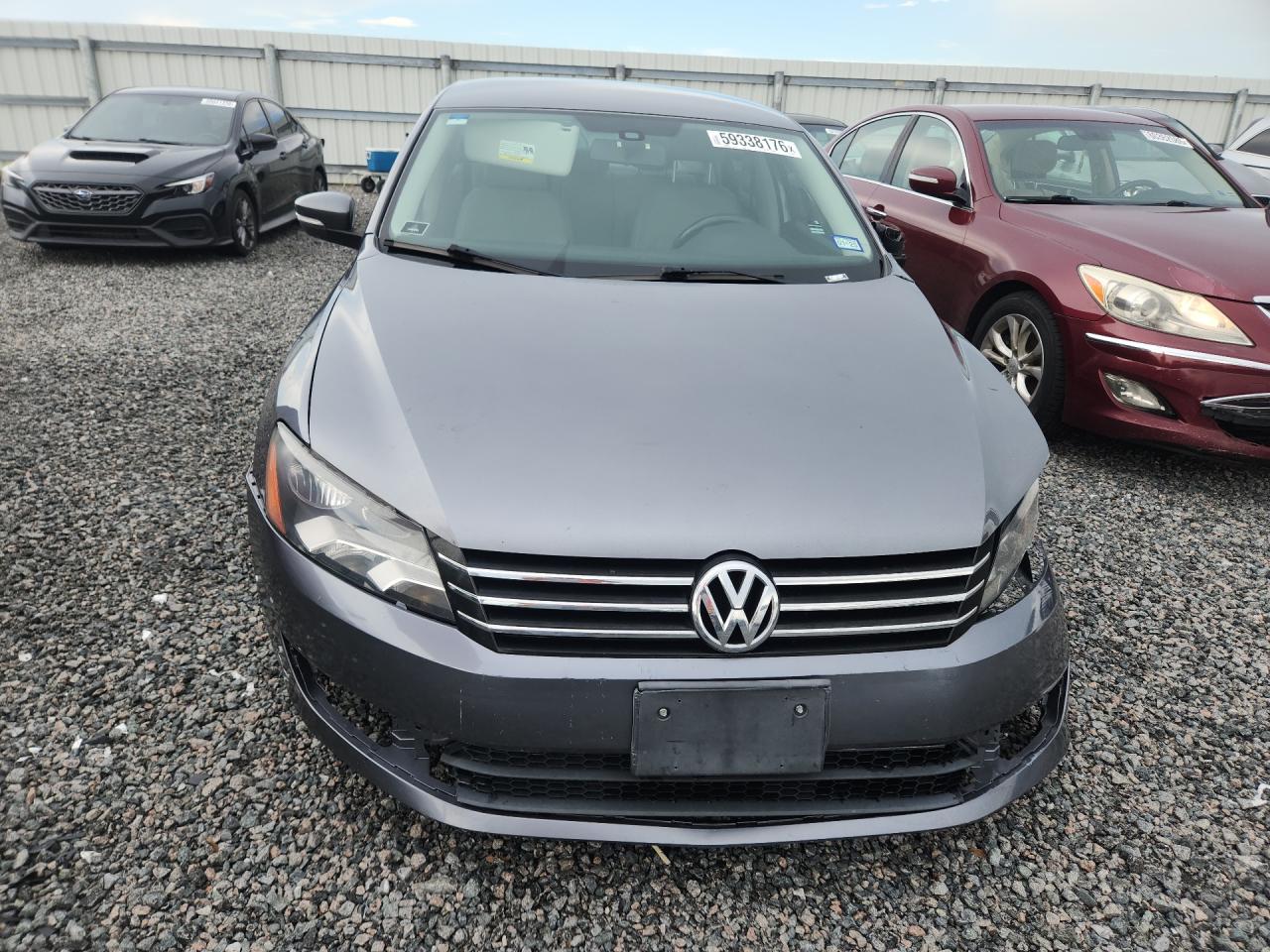 2014 Volkswagen Passat S Gray vin: 1VWAP7A34EC003004