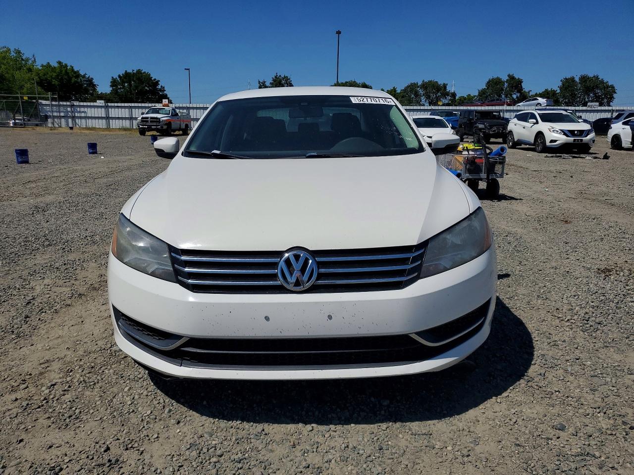 2014 Volkswagen Passat S White vin: 1VWAP7A34EC018585