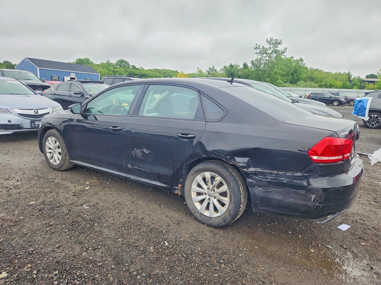 2012 Volkswagen Passat S Black vin: 1VWAP7A35CC005437