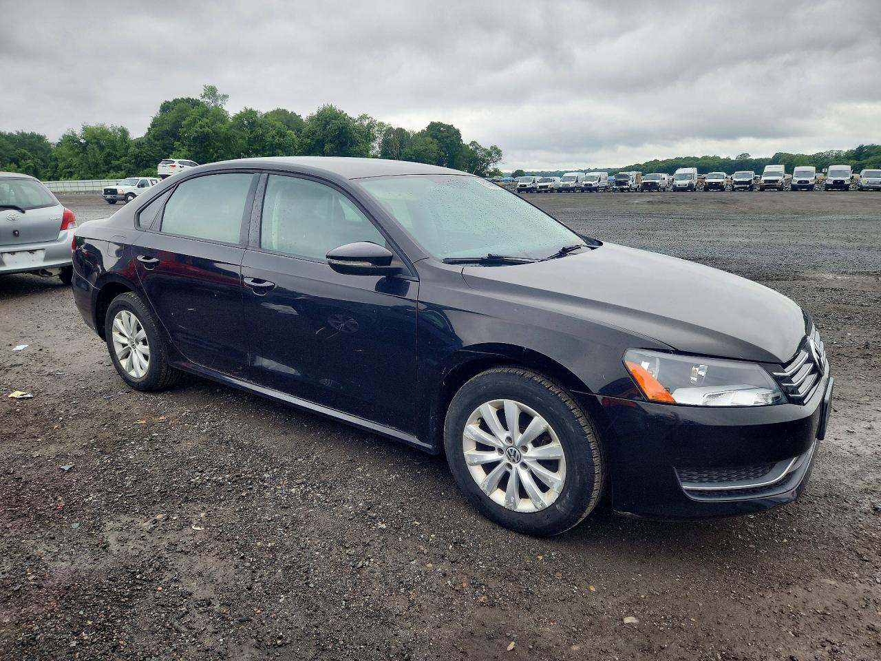 2012 Volkswagen Passat S Black vin: 1VWAP7A35CC005437