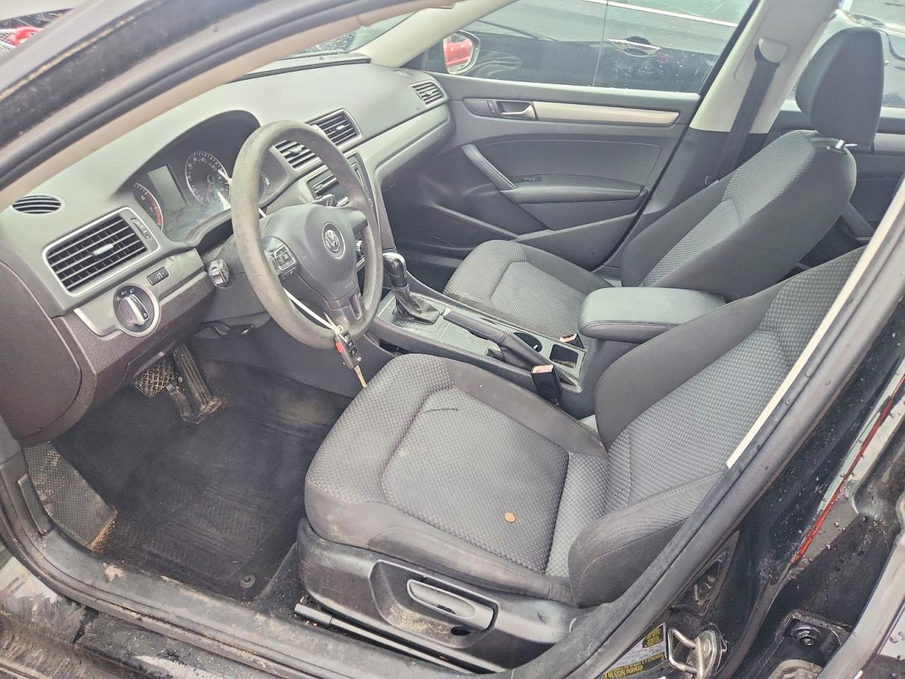 2012 Volkswagen Passat S Black vin: 1VWAP7A35CC005437