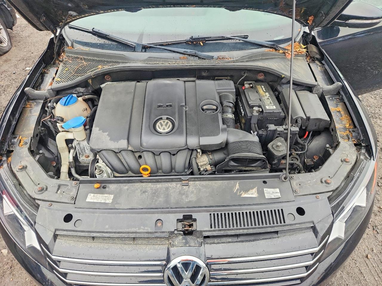 2012 Volkswagen Passat S Black vin: 1VWAP7A35CC005437