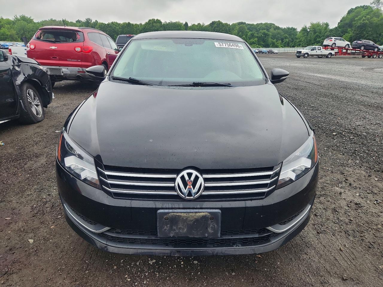 2012 Volkswagen Passat S Black vin: 1VWAP7A35CC005437