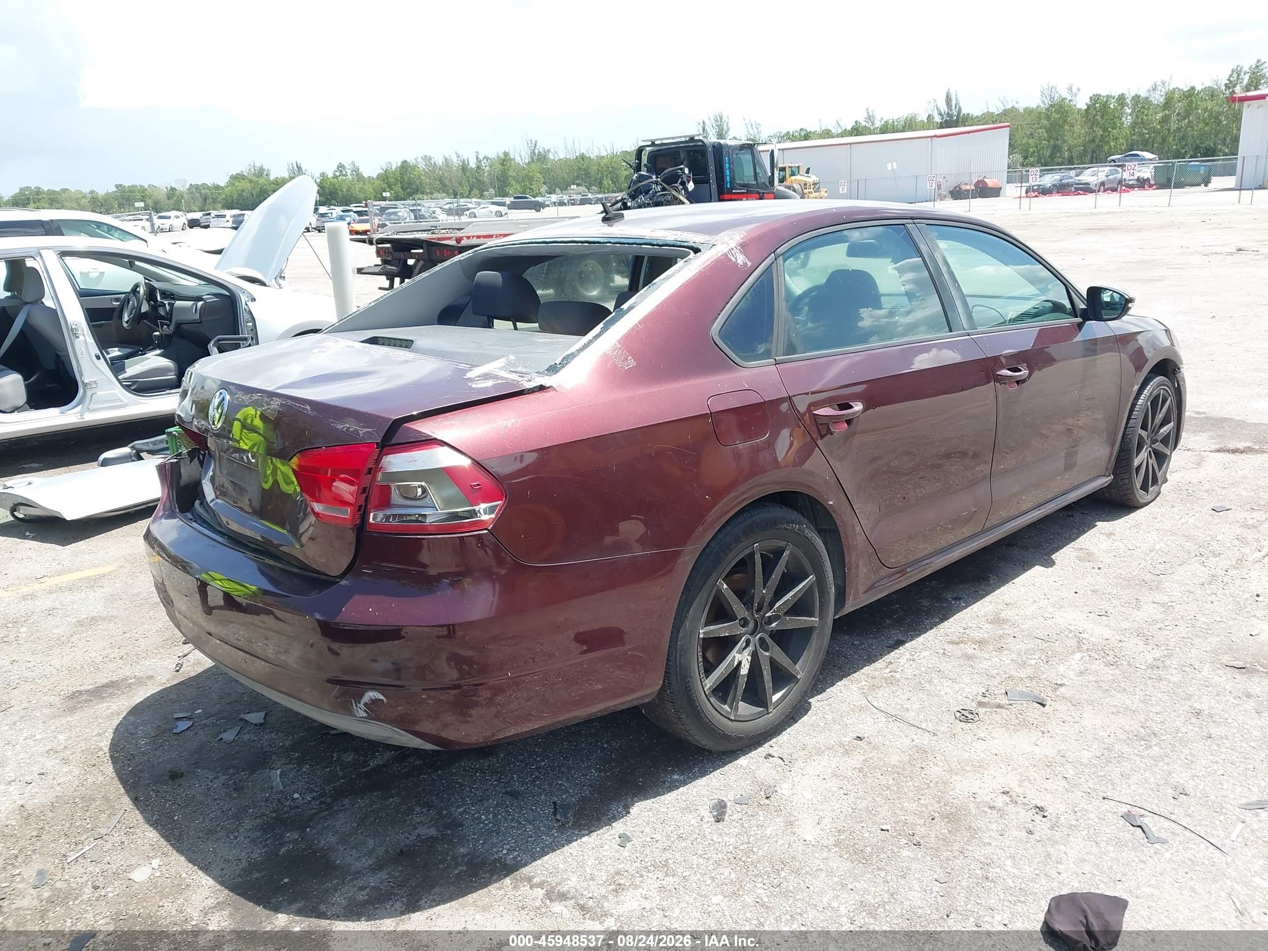 2012 Volkswagen Passat 2.5l S Burgundy vin: 1VWAP7A35CC054346