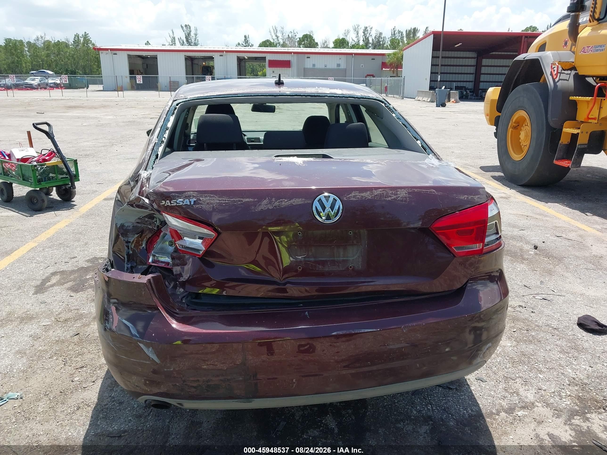 2012 Volkswagen Passat 2.5l S Burgundy vin: 1VWAP7A35CC054346