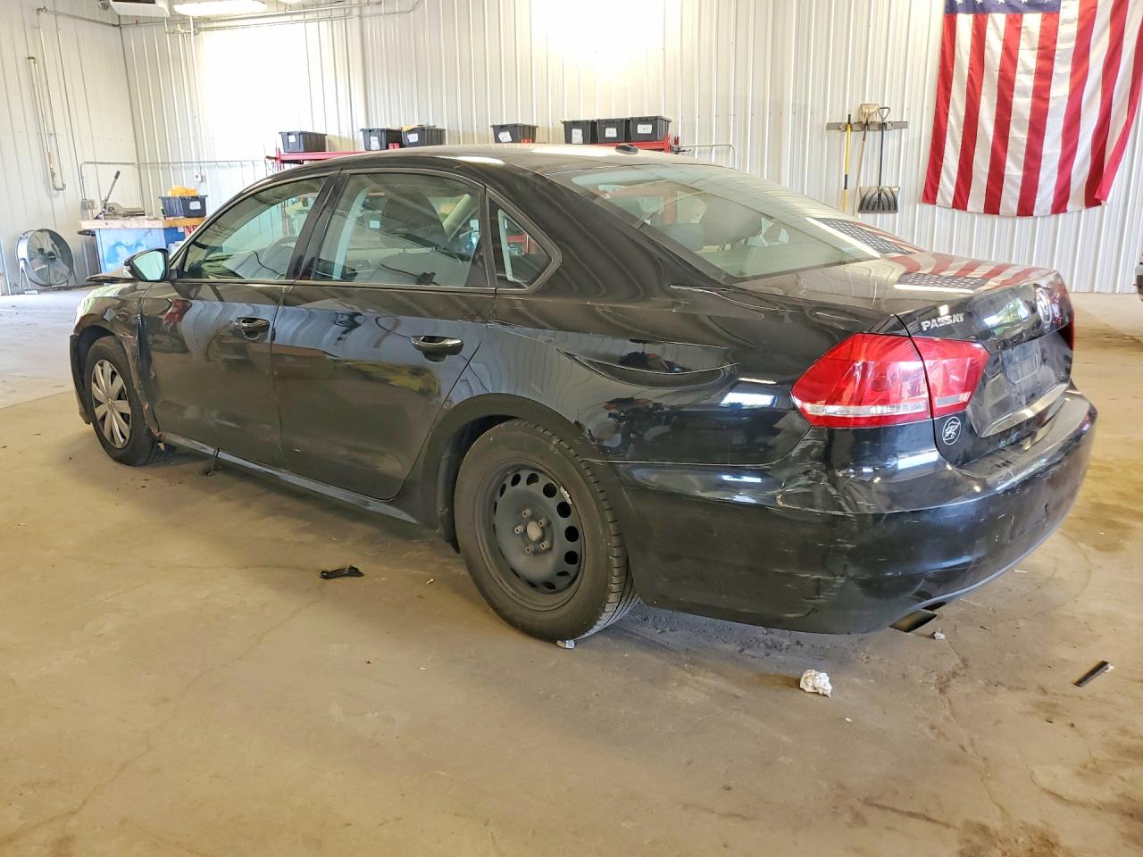2012 Volkswagen Passat S Black vin: 1VWAP7A35CC073656