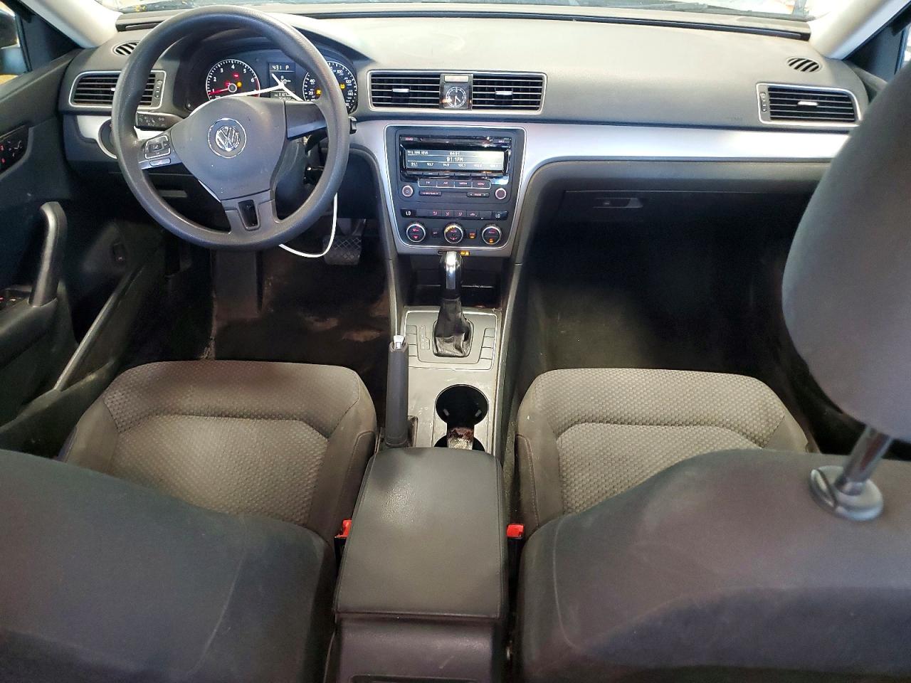 2012 Volkswagen Passat S Black vin: 1VWAP7A35CC073656