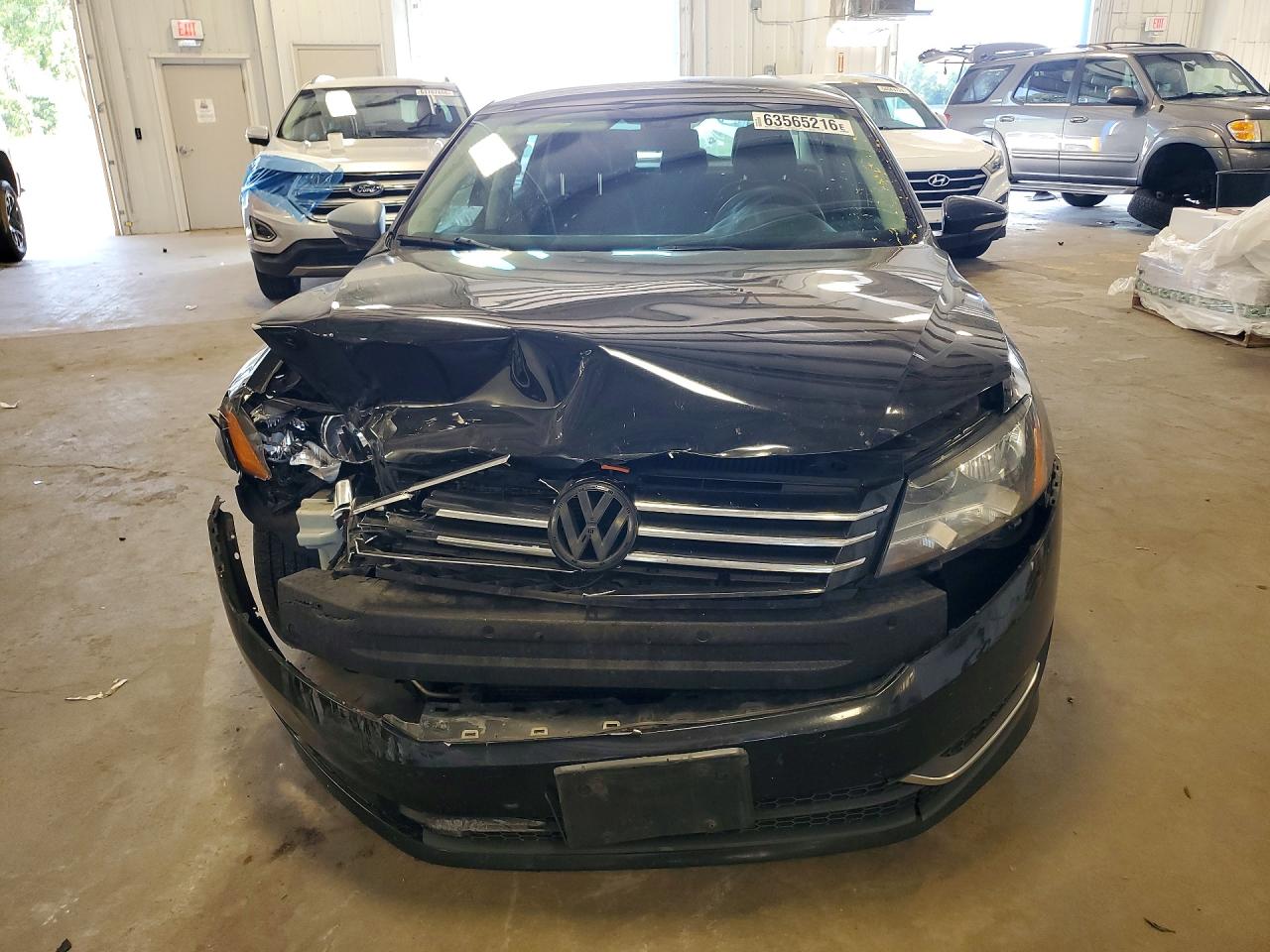 2012 Volkswagen Passat S Black vin: 1VWAP7A35CC073656