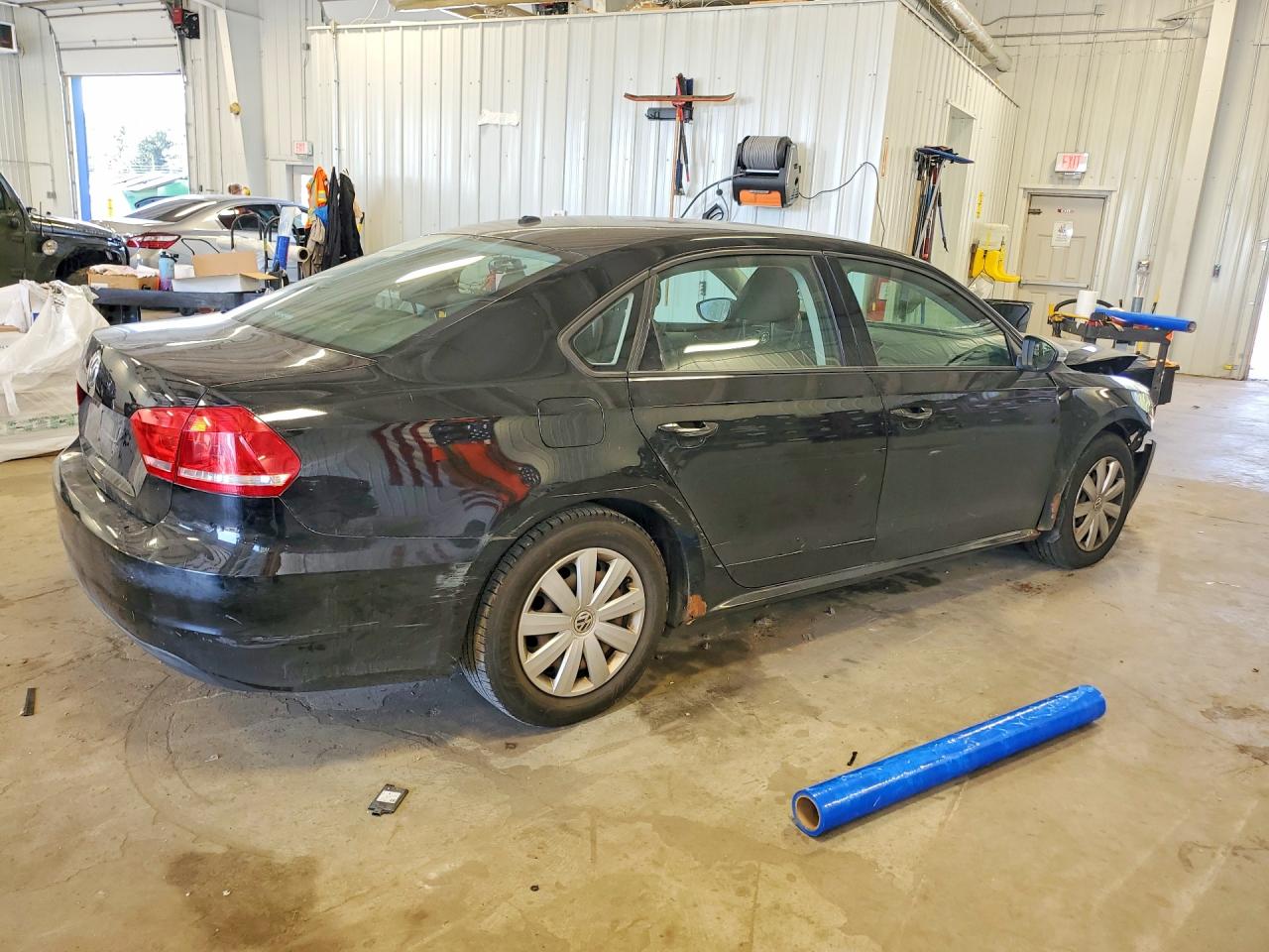 2012 Volkswagen Passat S Black vin: 1VWAP7A35CC073656