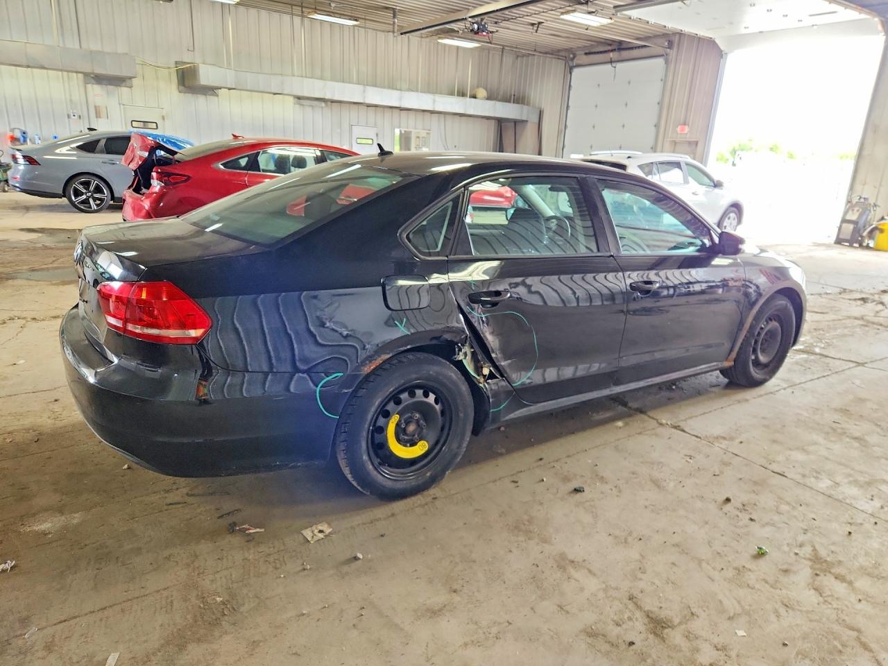 2012 Volkswagen Passat S Black vin: 1VWAP7A35CC075147
