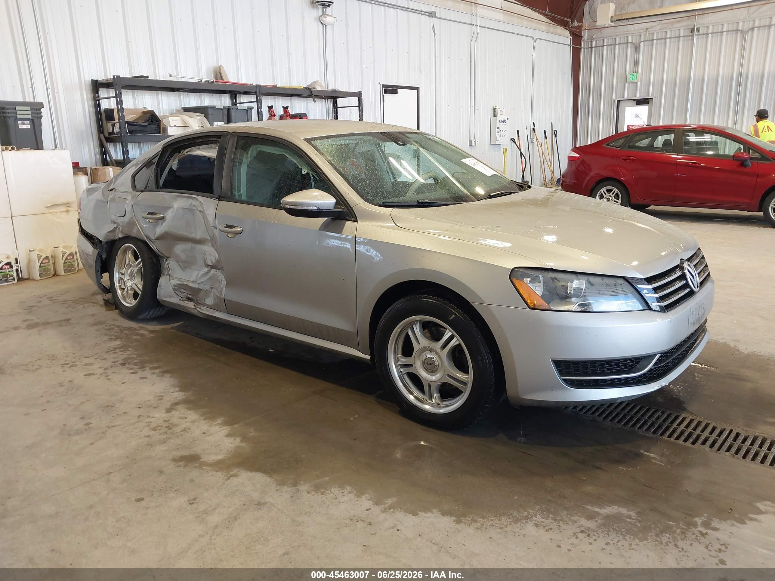2012 Volkswagen Passat 2.5l S Gray vin: 1VWAP7A35CC080770