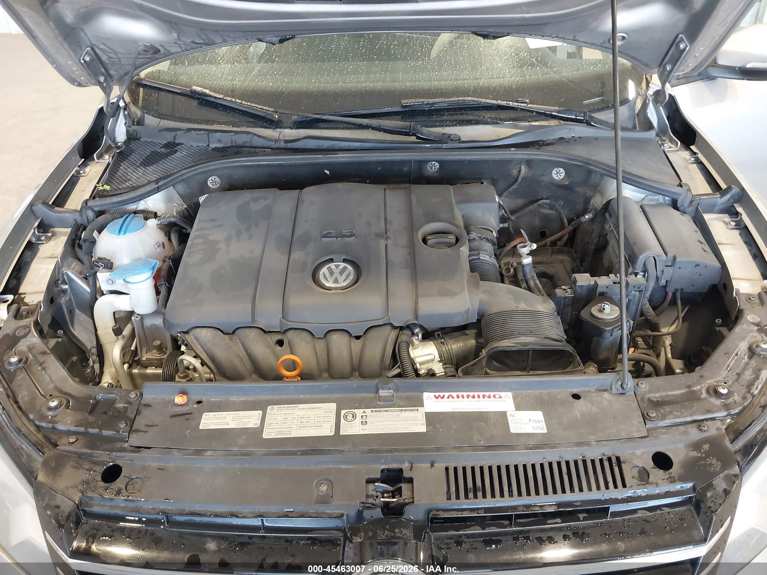 2012 Volkswagen Passat 2.5l S Gray vin: 1VWAP7A35CC080770