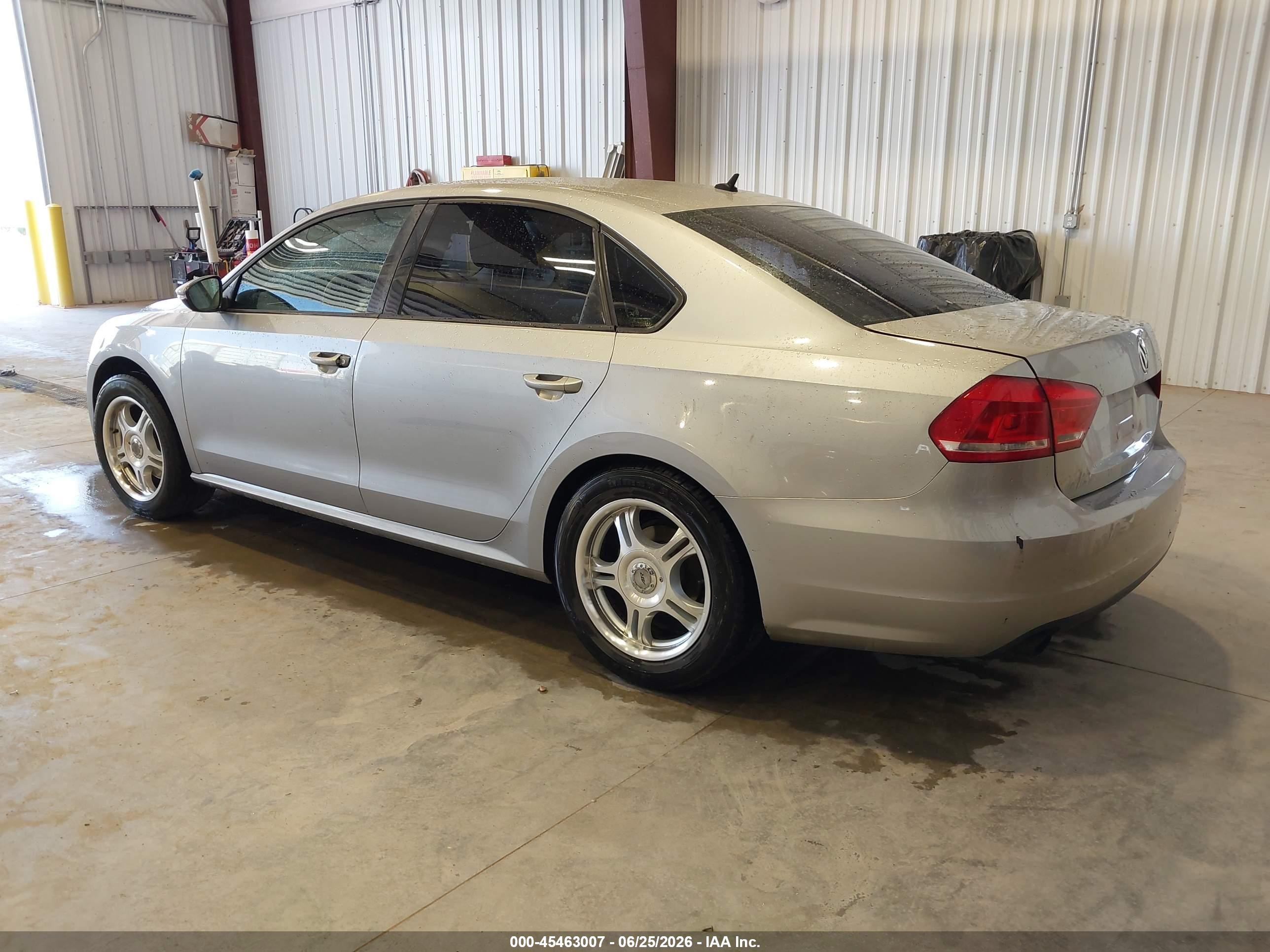2012 Volkswagen Passat 2.5l S Gray vin: 1VWAP7A35CC080770