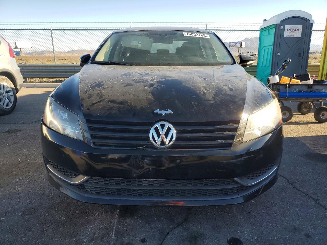 2012 Volkswagen Passat S Black vin: 1VWAP7A35CC094247