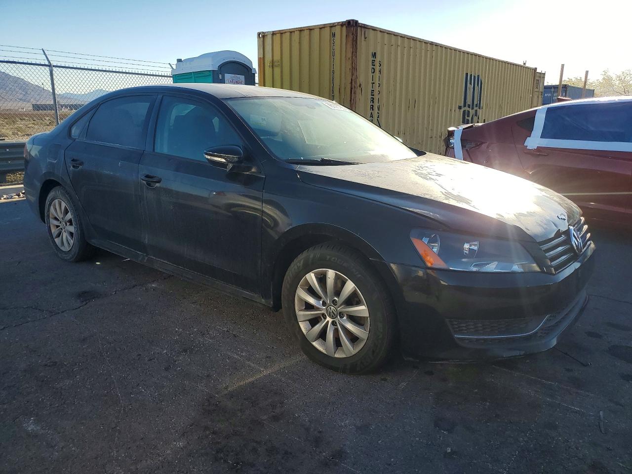 2012 Volkswagen Passat S Black vin: 1VWAP7A35CC094247