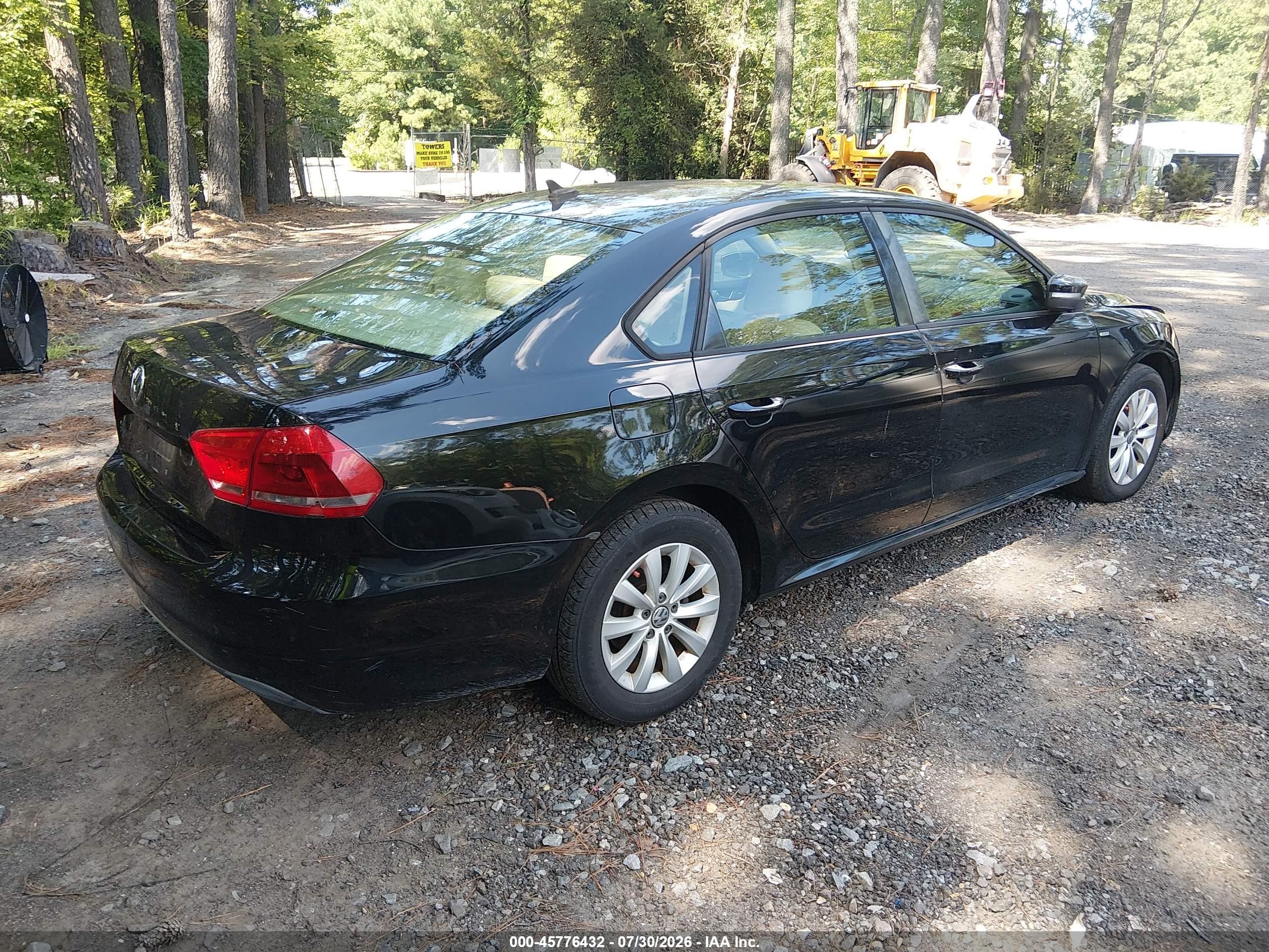 2013 Volkswagen Passat 2.5l Wolfsburg Edition Black vin: 1VWAP7A35DC134182