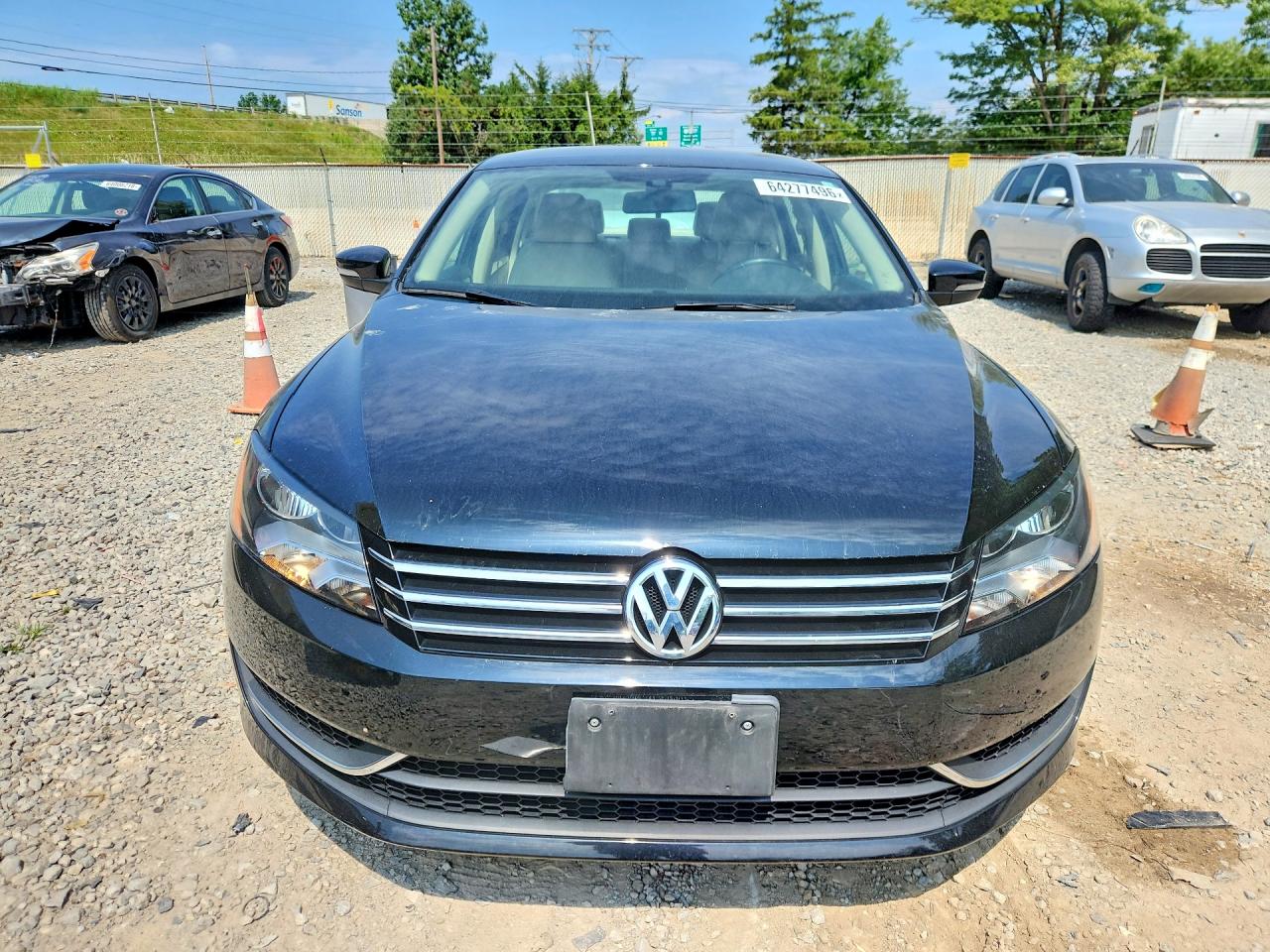 2014 Volkswagen Passat S Black vin: 1VWAP7A35EC003562
