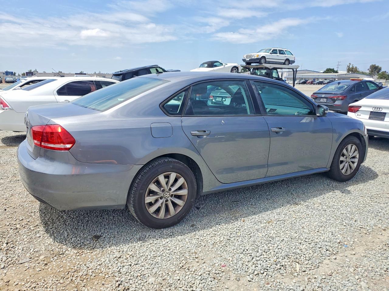 2013 Volkswagen Passat S Gray vin: 1VWAP7A36DC059640