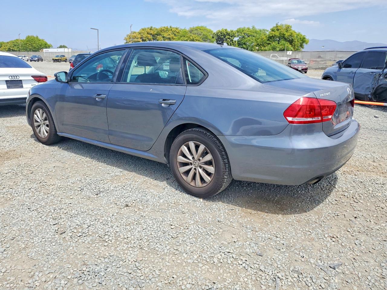 2013 Volkswagen Passat S Gray vin: 1VWAP7A36DC059640