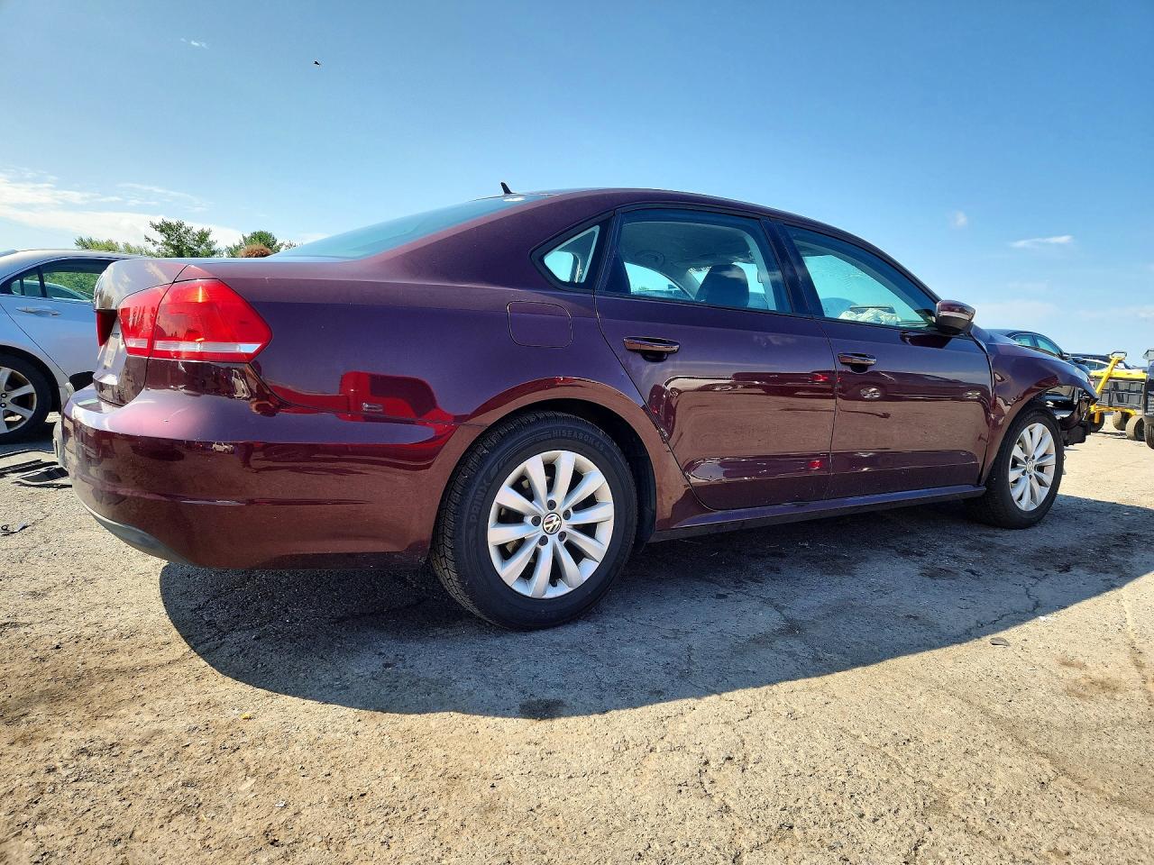 2013 Volkswagen Passat S Maroon vin: 1VWAP7A36DC067253