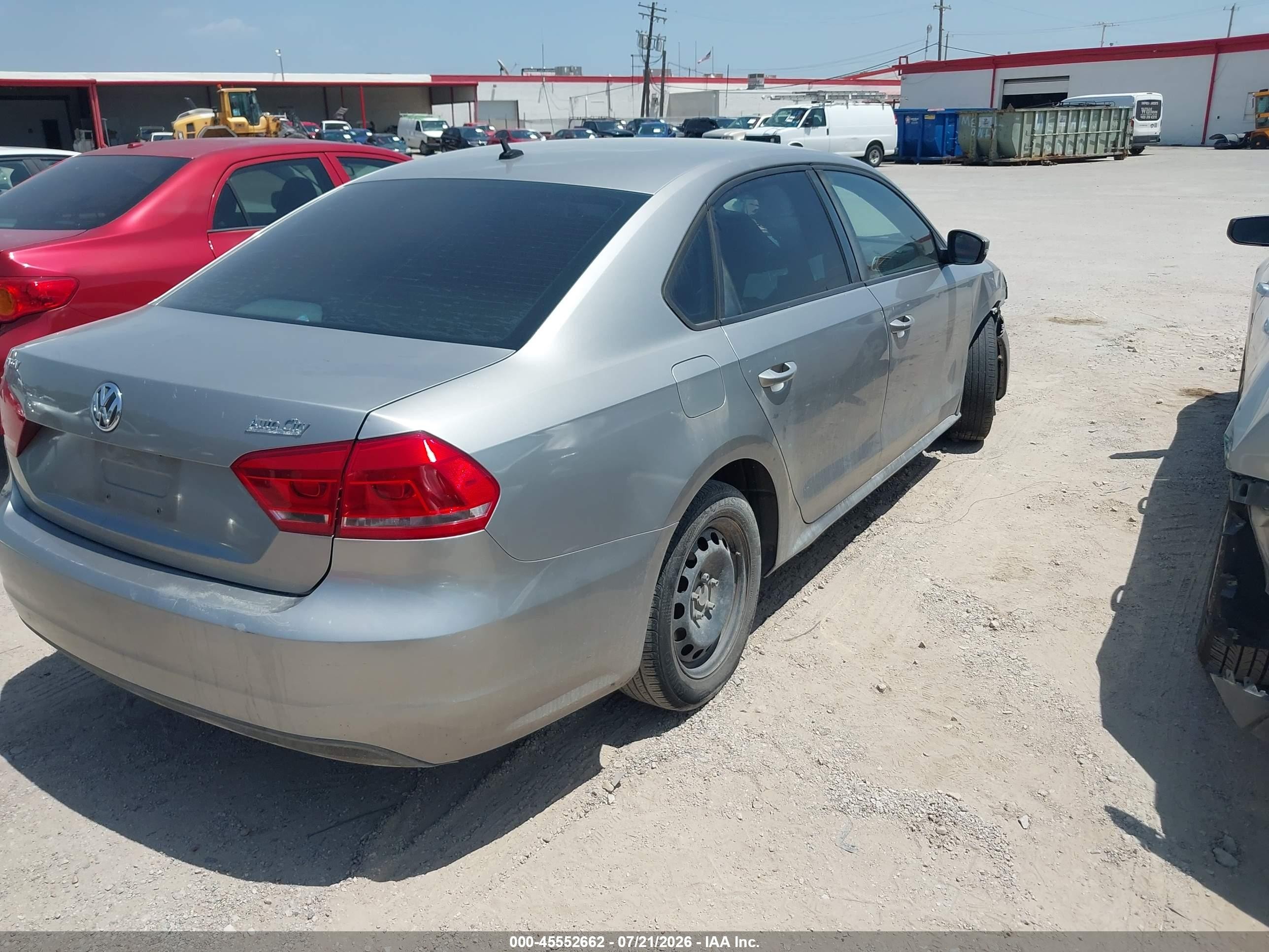 2014 Volkswagen Passat 2.5l S Gray vin: 1VWAP7A36EC029037