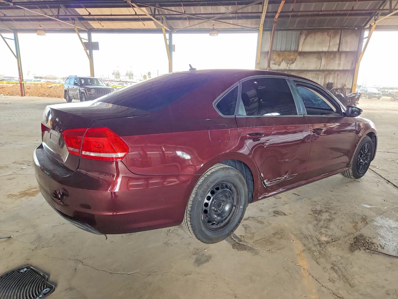 2012 Volkswagen Passat S Burgundy vin: 1VWAP7A37CC033465