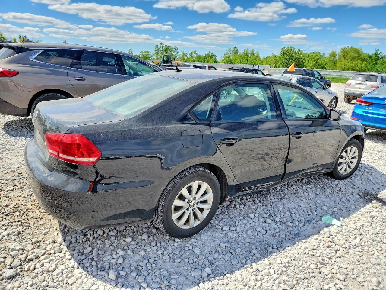 2013 Volkswagen Passat S Black vin: 1VWAP7A37DC088175